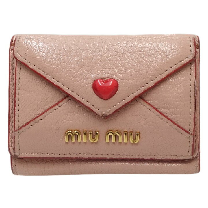 楽天市場】ミュウミュウ MIUMIU Wホック コンパクトウォレット 5MH021 