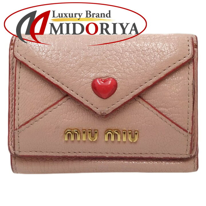 楽天市場】ミュウミュウ MIUMIU Wホック コンパクトウォレット 5MH021 