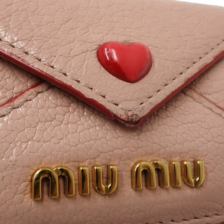 楽天市場】ミュウミュウ MIUMIU Wホック コンパクトウォレット 5MH021 