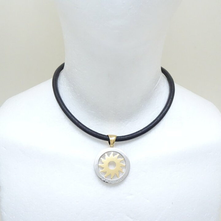 楽天市場】ブルガリ BVLGARI トンドサン ネックレス レザーチョーカー 