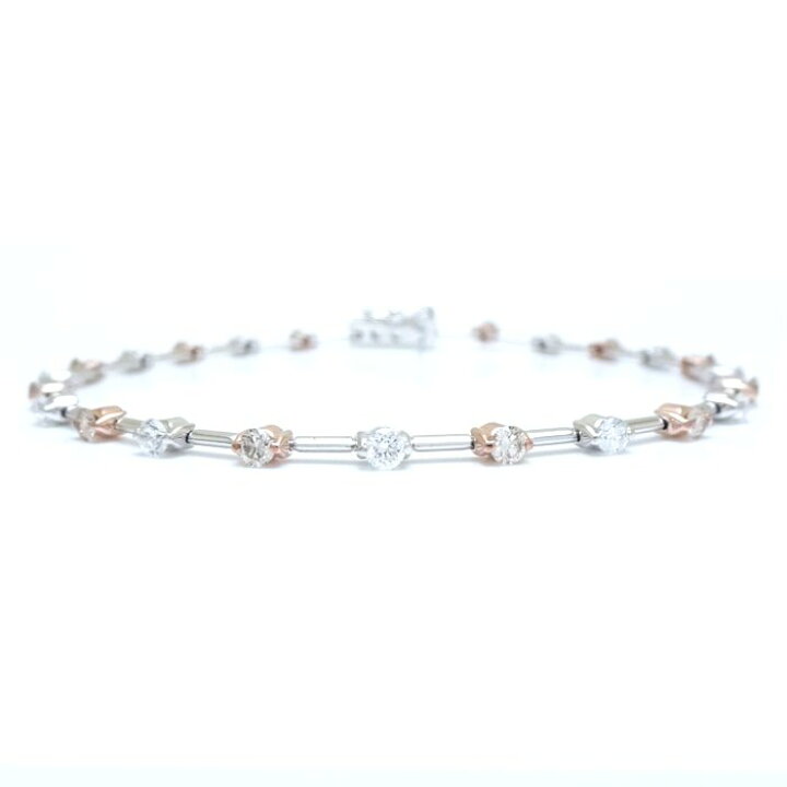 楽天市場】ライン LINE ダイヤモンド ブレスレット ダイヤモンド1.25ct 