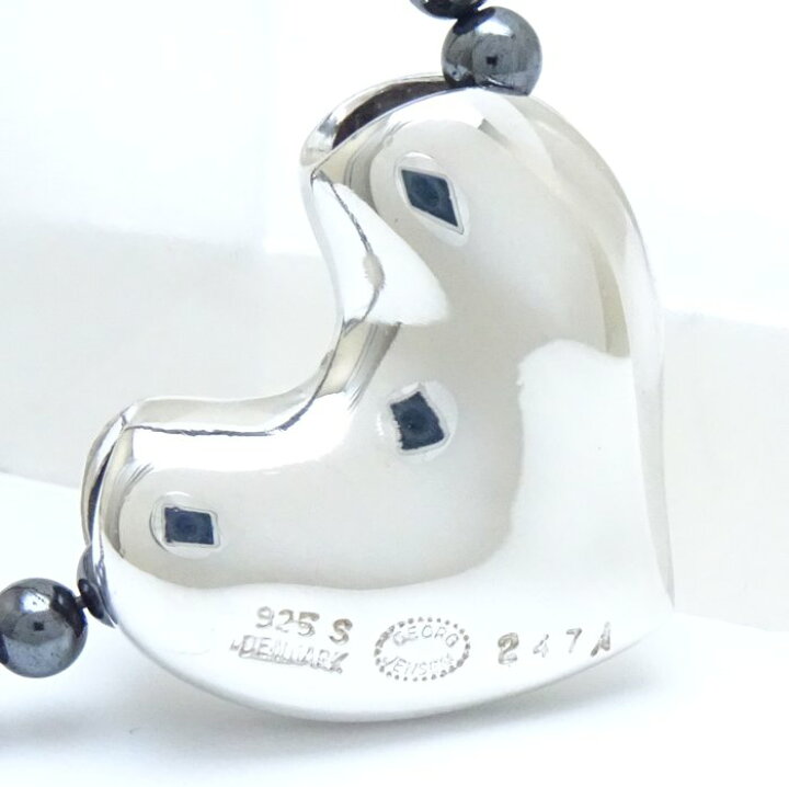楽天市場】ジョージジェンセン Georg Jensen ハート ヘマタイト 