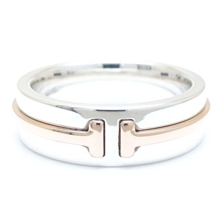 楽天市場】TIFFANY&Co. ティファニー Tワイド リング 指輪 11号 コンビ 