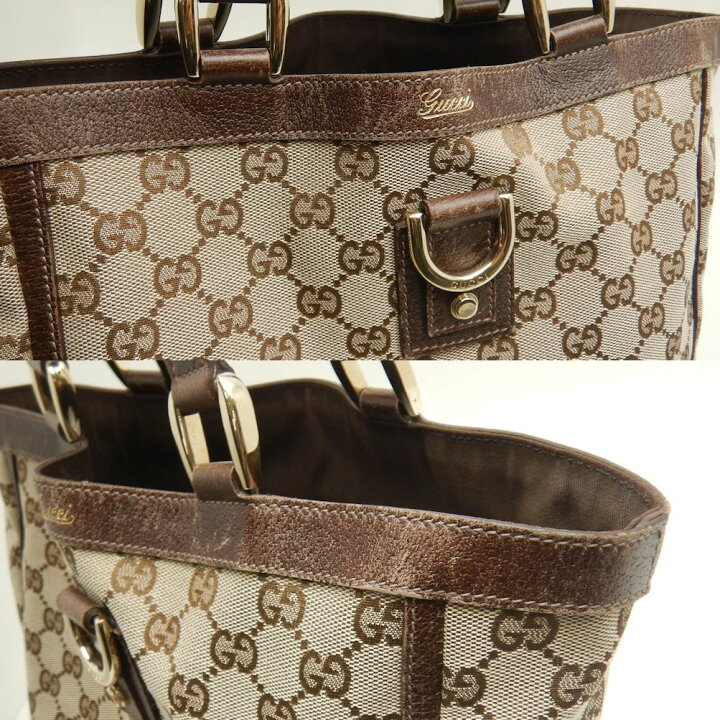 楽天市場】GUCCI グッチ 130739 トートバッグ アビー GGキャンバス  