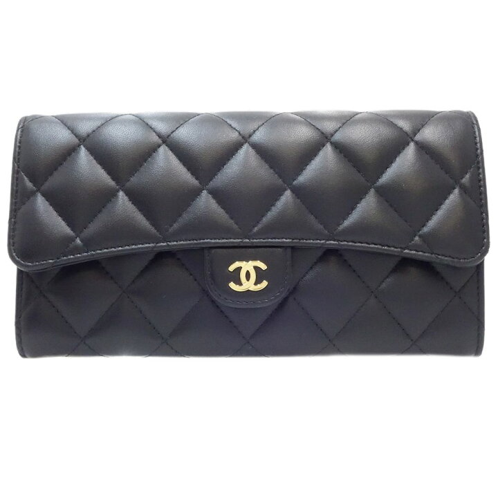 楽天市場】CHANEL シャネル クラシックロングフラップウォレット 