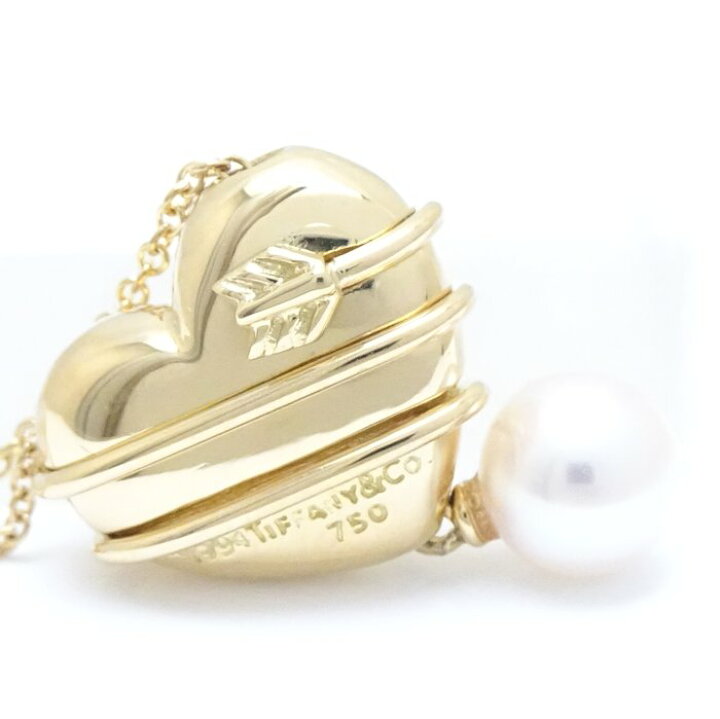 楽天市場】TIFFANY&Co. ティファニー ハート&アロー ネックレス パール 