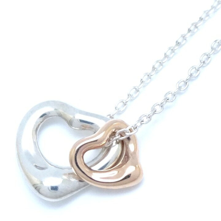 ティファニー エルサペレッティ ダブル オープンハート ネックレス  