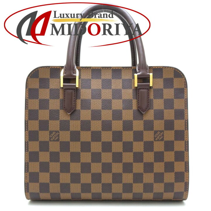 中古】LOUIS VUITTON ハンドバッグ トリアナ 手提げ ダミエ エベヌ  