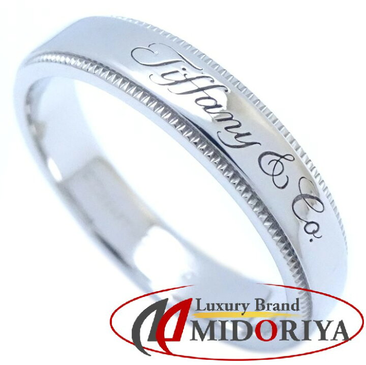 楽天市場】TIFFANY&Co. ティファニー ノーツバンドミルグレイン リング  