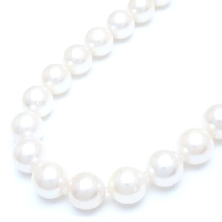 楽天市場】パール ネックレス 42.5cm あこや真珠8〜8.4ミリ シルバー  