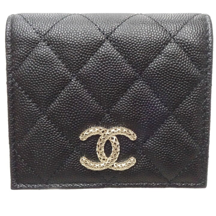 楽天市場】CHANEL シャネル スモールウォレット ココマーク AP3185 二  