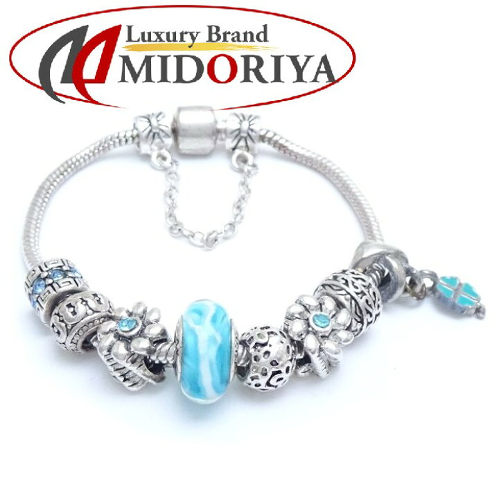 楽天市場】PANDORA パンドラ シルバー ブレスレット 青色石 SV925 