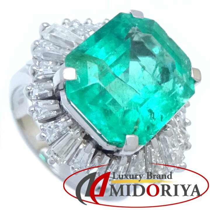 楽天市場】リング 指輪 エメラルド6.96ct ダイヤモンド1.70ct 10号 