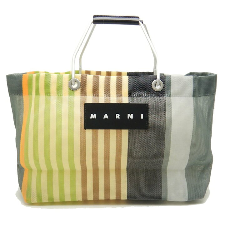 楽天市場】MARNI マルニ ストライプバッグ トートバッグ ナイロン x  