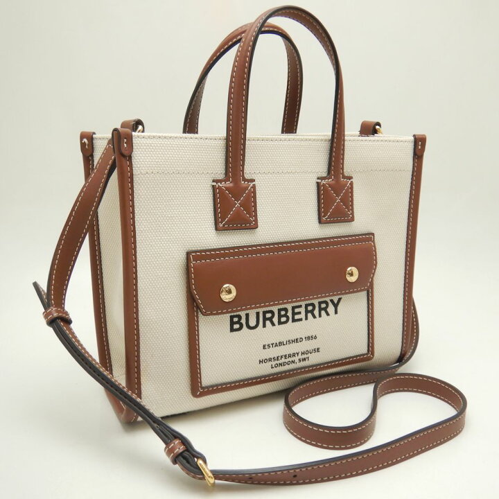 楽天市場】BURBERRY バーバリー ミニフレヤトート 80441431 トート  