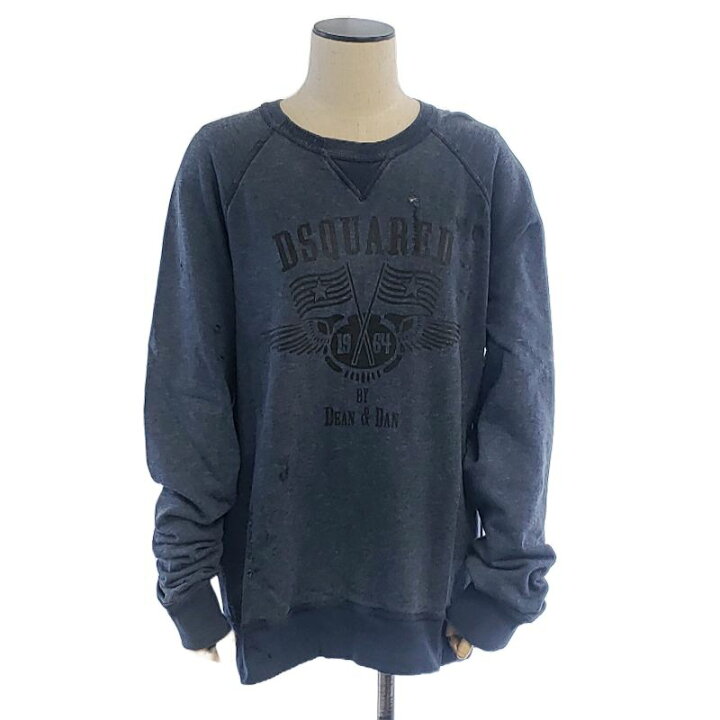 楽天市場】DSQUARED2 ディースクエアード ダメージ加工 スウェット L 