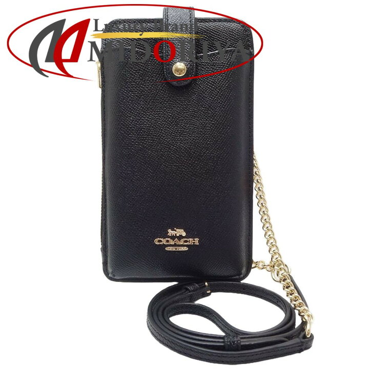 楽天市場】COACH コーチ スマホチェーンショルダー ポシェット レザー 