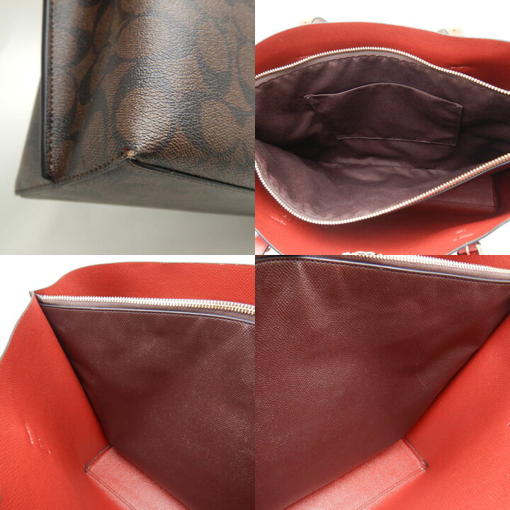 楽天市場】COACH コーチ モリー 1665 トートバッグ PVC xレザー 