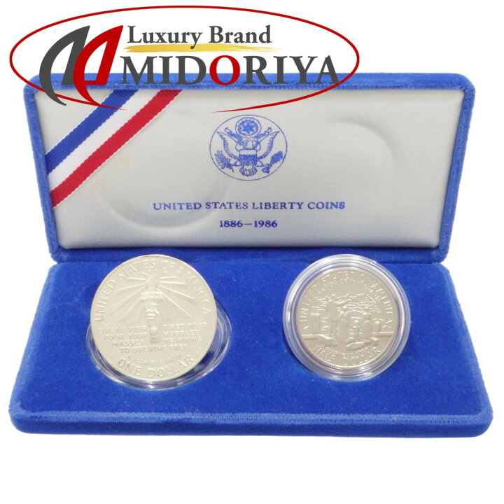 楽天市場】自由の女神像 1986年 記念コインセット シルバー 1ドル  