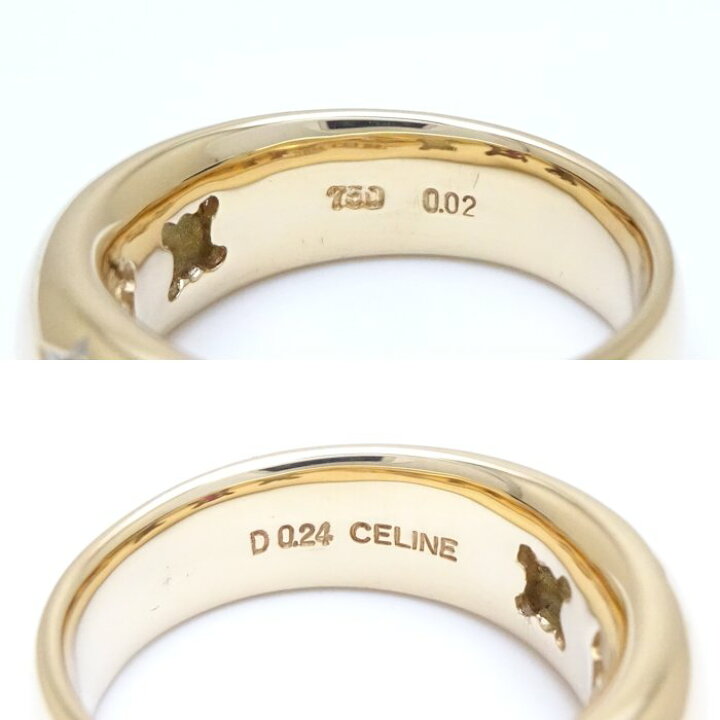 楽天市場】CELINE セリーヌ ダイヤモンド リング 指輪 11.5号 星 