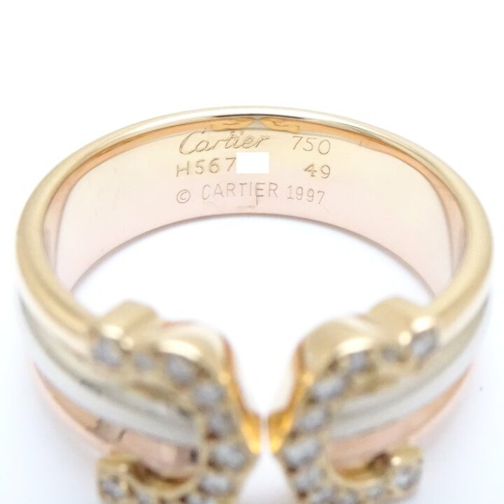 楽天市場】CARTIER カルティエ 2C リング 指輪 ダイヤモンド #49 9.5号  