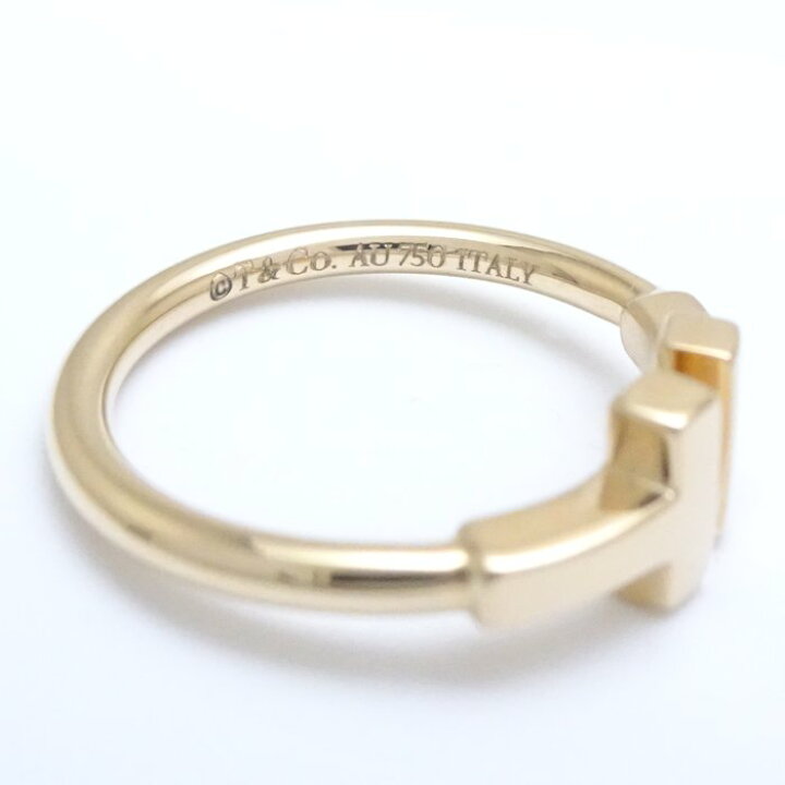 楽天市場】TIFFANY&Co. ティファニー Tワイヤー リング 指輪 7号 K18YG 