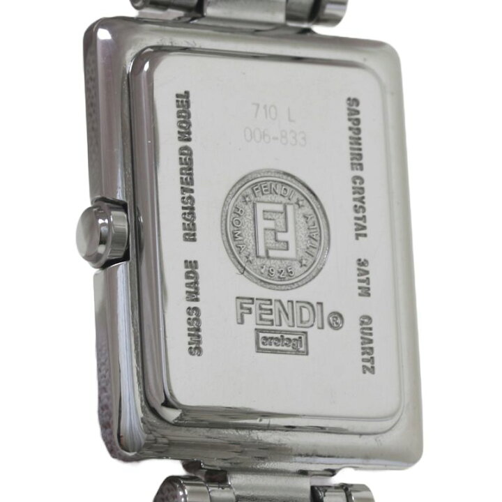 楽天市場】FENDI フェンディ オロロジ スクエア 710L ステンレス 