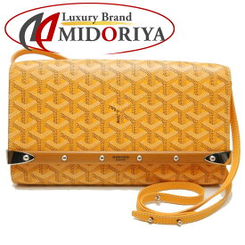 GOYARD ゴヤール モンテカルロPM MONTECPMLTY08CL08P セカンドバッグ クラッチ 2WAY ヘリンボーン PVCコーティングキャンバス イエロー/251240【中古】