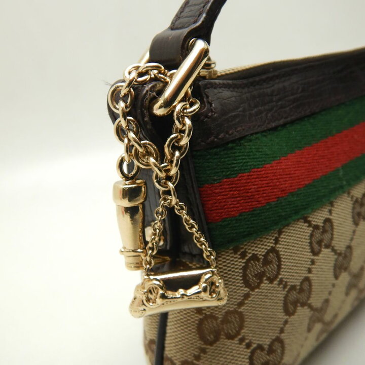 楽天市場】GUCCI グッチ 145970 ハンドバッグ シェリー GGキャンバス x 