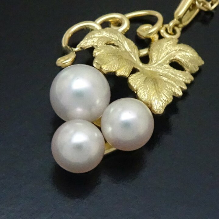 楽天市場】MIKIMOTO ミキモト 葡萄モチーフ ネックレス パール5〜6ミリ  