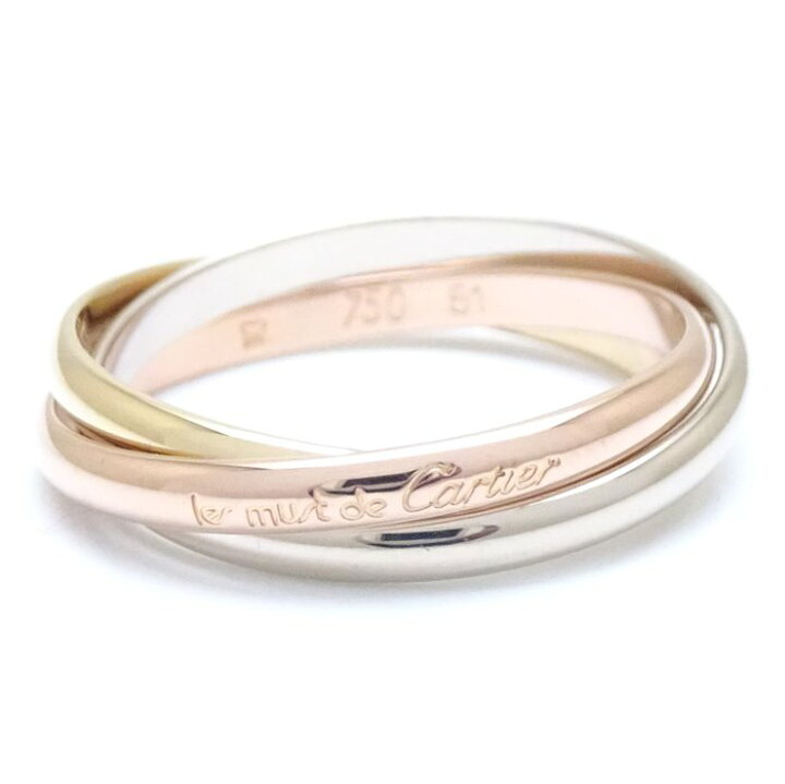 楽天市場】CARTIER カルティエ トリニティ リング 指輪 SM #51 11号  