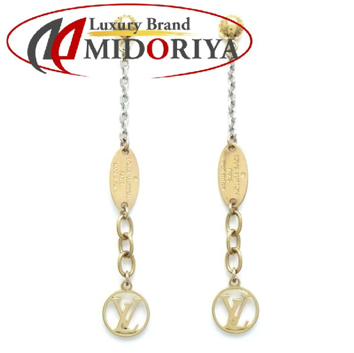 楽天市場】LOUIS VUITTON ルイヴィトン ロゴマニア ピアスM68076 GP  