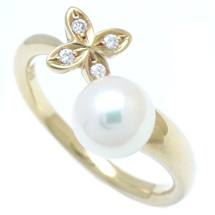 楽天市場】MIKIMOTO ミキモト リング 指輪 パール6ミリ ダイヤモンド 