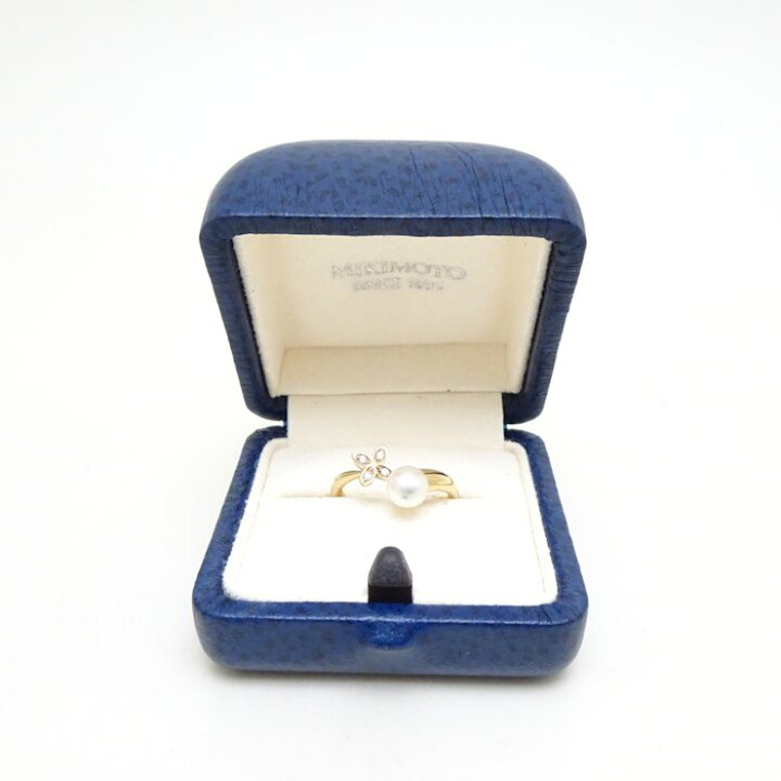 ☆B061602) MIKIMOTO ミキモト リング パール ダイヤモンド