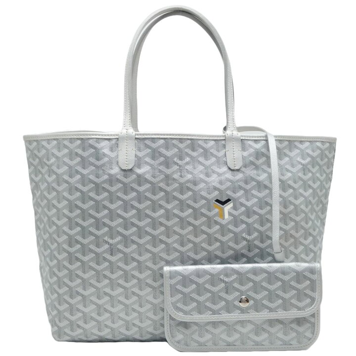 楽天市場】GOYARD ゴヤール サンルイPM トートバッグ PVC xレザー 