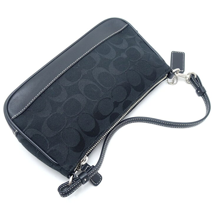COACH コーチ アクセサリーポーチ レザー ターコイズブルー ブルー  