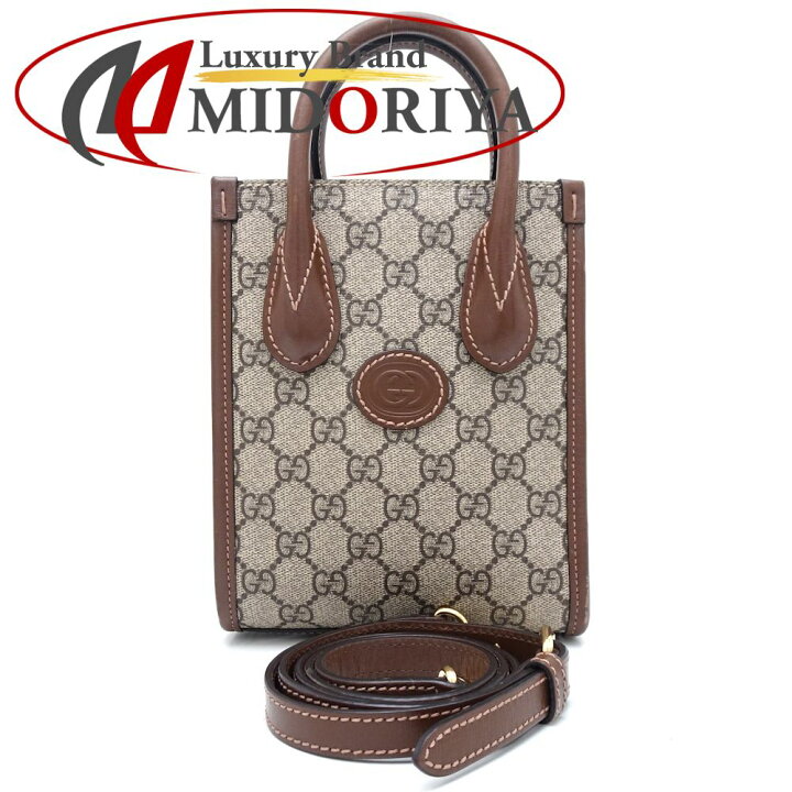 楽天市場】GUCCI グッチ インターロッキングG ミニ トートバッグ  