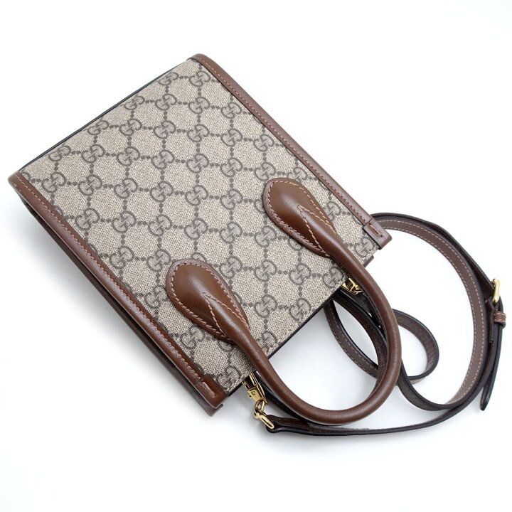 楽天市場】GUCCI グッチ インターロッキングG ミニ トートバッグ 