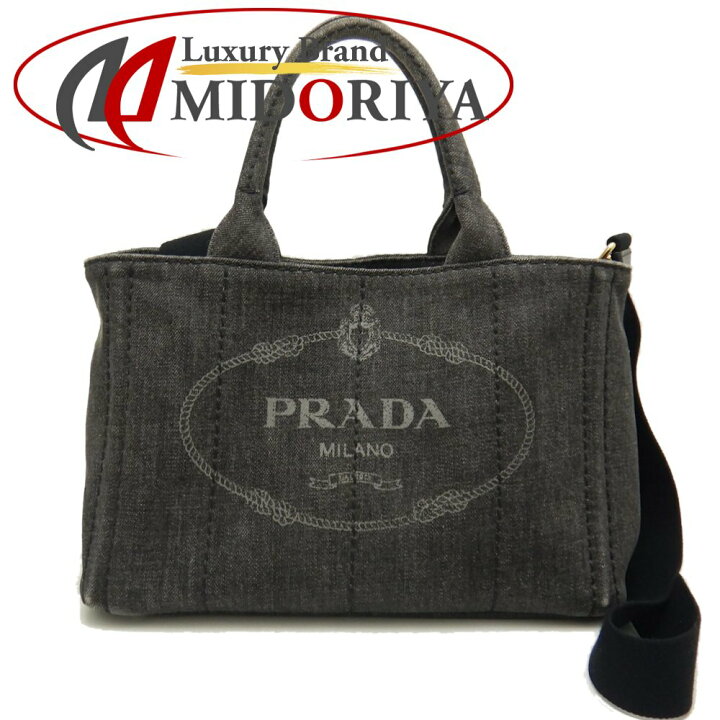 楽天市場】PRADA プラダ カナパ 1BG439 トートバッグ デニム NERO  