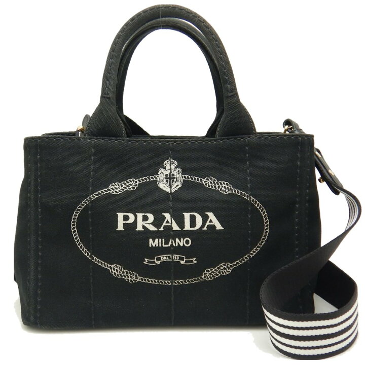 楽天市場】PRADA プラダ カナパ 1BG439 トートバッグ キャンバス NERO  