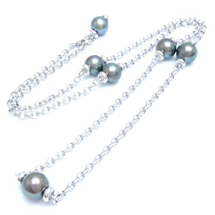 楽天市場】MIKIMOTO ミキモト ブラックパール ネックレス ステーション 