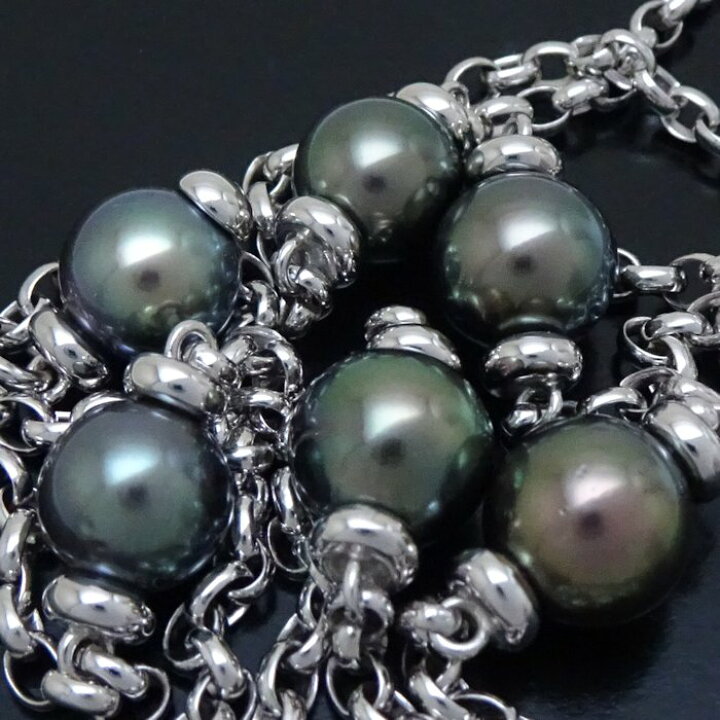 楽天市場】MIKIMOTO ミキモト ブラックパール ネックレス ステーション 