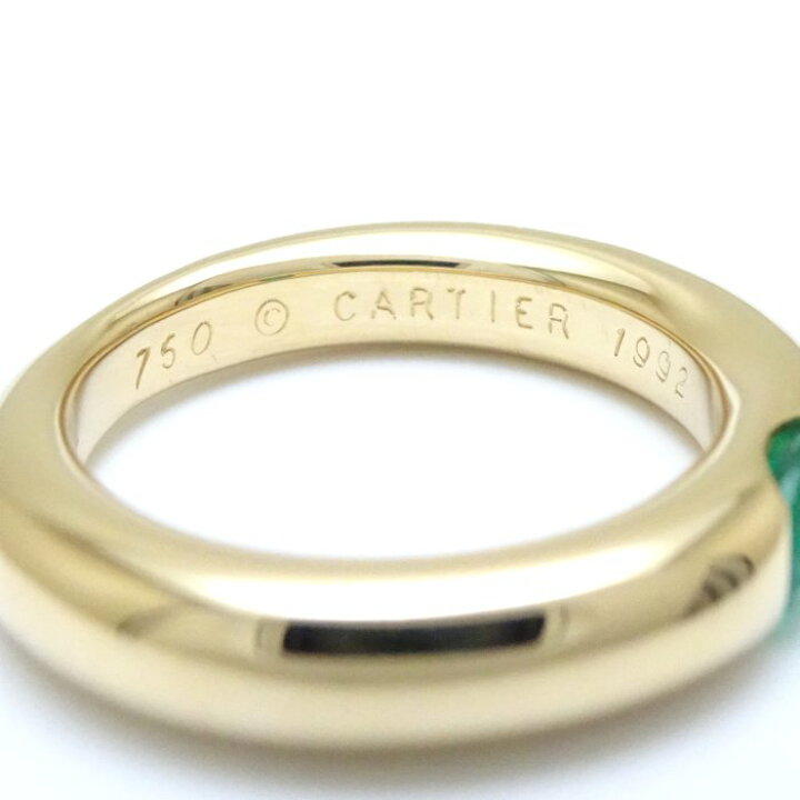 楽天市場】CARTIER カルティエ エリプス リング 指輪 エメラルド #51  