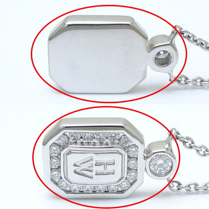 楽天市場】HARRY WINSTON ハリーウィンストン HWロゴ ネックレス  
