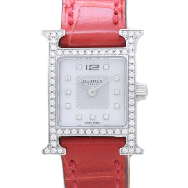 楽天市場】HERMES エルメス Hウォッチ ミニ 041653WW00 ベゼル 