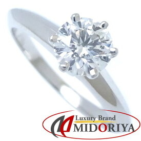 TIFFANY&Co. ティファニー ソリティア リング 指輪 一粒ダイヤモンド0.56ct 8号 ソリテール Pt950プラチナ /291435【中古】【BJ】