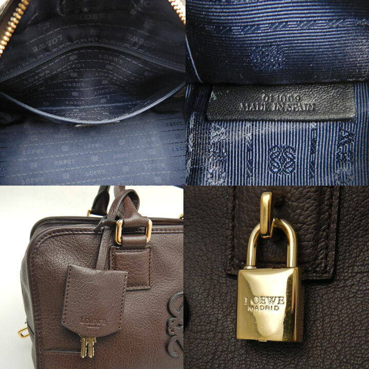 楽天市場】LOEWE ロエベ アマソナ28 ハンドバッグ アナグラム レザー 