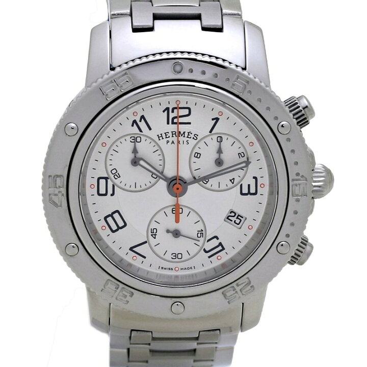 エルメス HERMES CP2.410 クリッパーダイバー クロノグラフ クォーツ  
