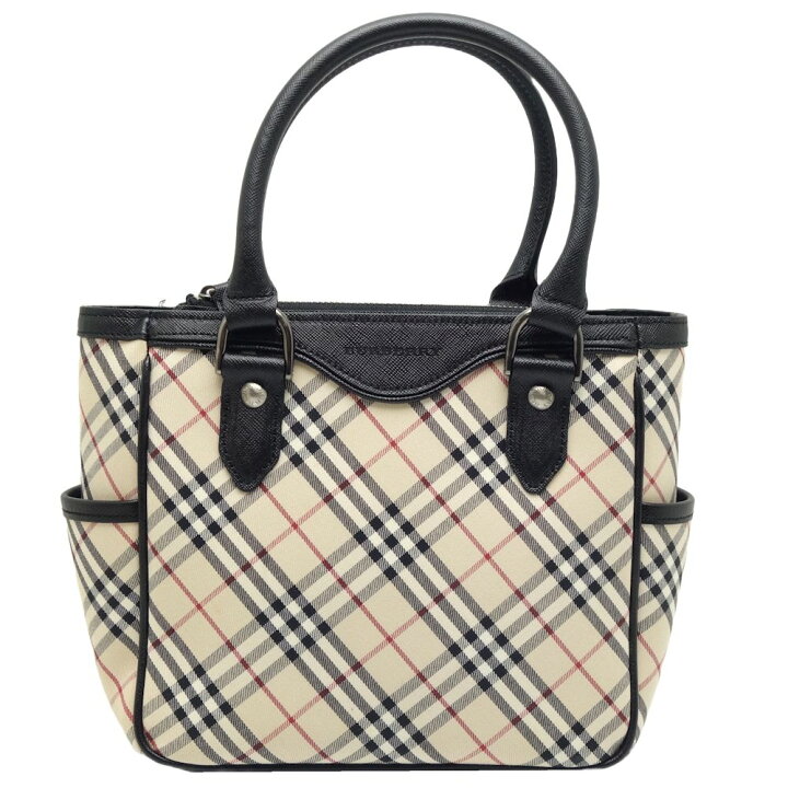 楽天市場】BURBERRY バーバリー ノバチェック ハンドバッグ キャンバス  