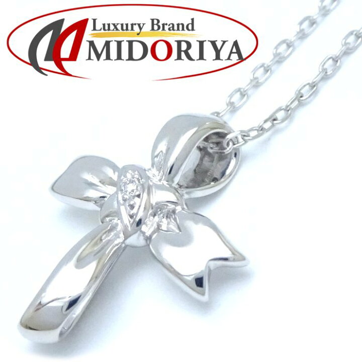 楽天市場】MIKIMOTO ミキモト リボンクロス ネックレス 